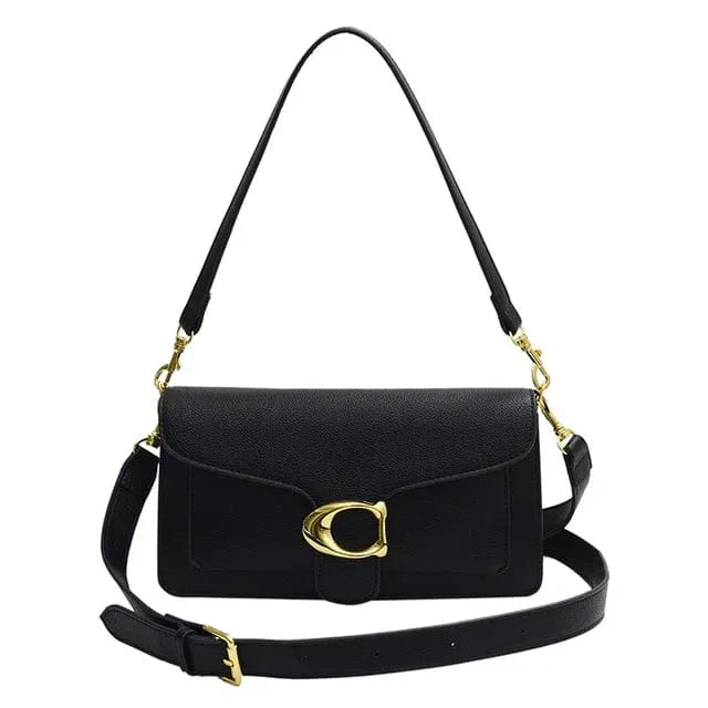Elite C Bag Vegan Leather Handbag with Detachable Strap
