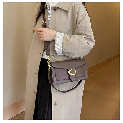 Elite C Bag Vegan Leather Handbag with Detachable Strap