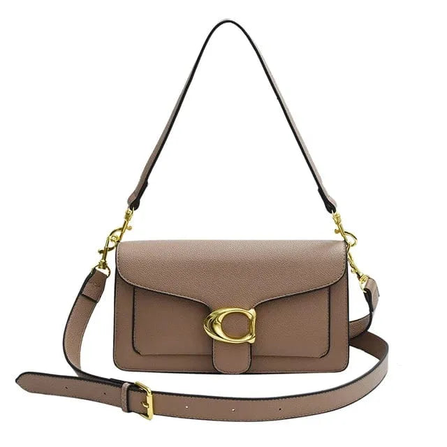 Elite C Bag Vegan Leather Handbag with Detachable Strap