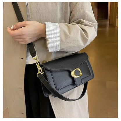 Elite C Bag Vegan Leather Handbag with Detachable Strap