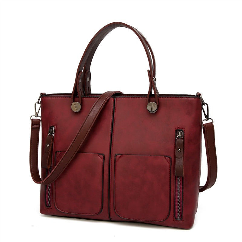 Elly Vintage Leather Shoulder Bag for Women with Elegant Handmade Design