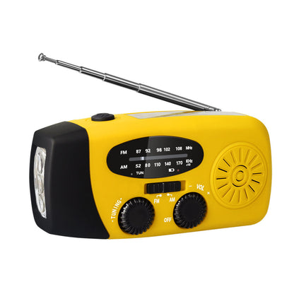 Emergency Radio with Power Bank, Solar Charging and LED Flashlight