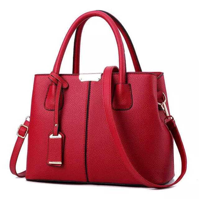 Emily PU Leather Crossbody Handbag with Elegant Chain Detail