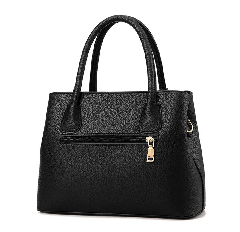Emily PU Leather Crossbody Handbag with Elegant Chain Detail