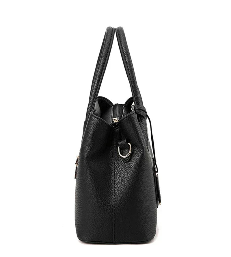 Emily PU Leather Crossbody Handbag with Elegant Chain Detail