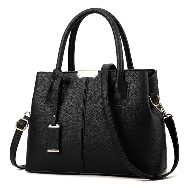 Emily PU Leather Crossbody Handbag with Elegant Chain Detail