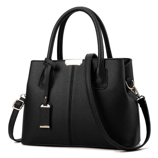 Emily PU Leather Crossbody Handbag with Elegant Chain Detail