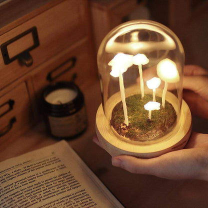 Enchanted Mushroom DIY Glass Lamp Kit Create Your Own Magical Night Light