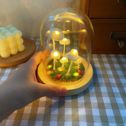 Enchanted Mushroom DIY Glass Lamp Kit Create Your Own Magical Night Light