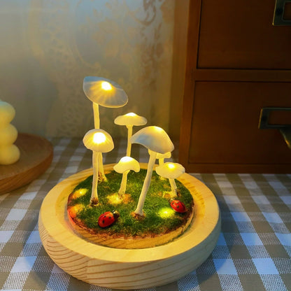 Enchanted Mushroom DIY Glass Lamp Kit Create Your Own Magical Night Light