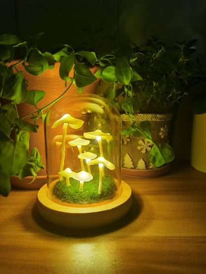 Enchanted Mushroom DIY Glass Lamp Kit Create Your Own Magical Night Light