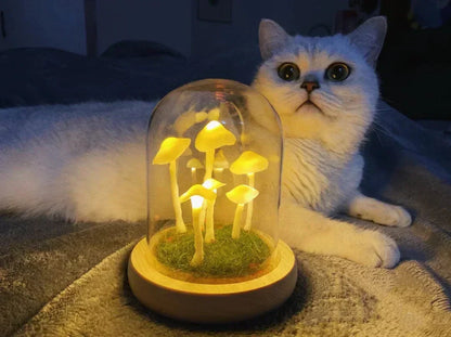 Enchanted Mushroom DIY Glass Lamp Kit Create Your Own Magical Night Light