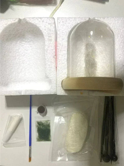 Enchanted Mushroom DIY Glass Lamp Kit Create Your Own Magical Night Light