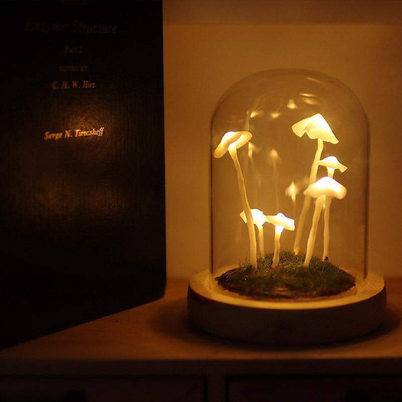 Enchanted Mushroom DIY Glass Lamp Kit Create Your Own Magical Night Light