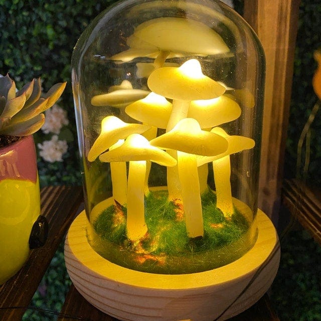 Enchanted Mushroom DIY Glass Lamp Kit Create Your Own Magical Night Light