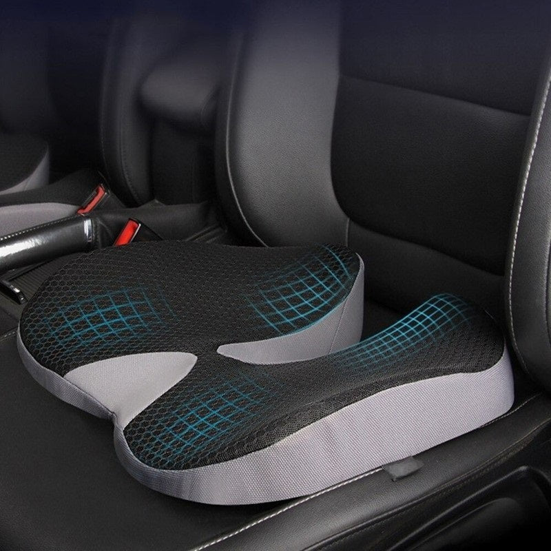 Ergonomic Memory Foam Seat Cushion for Tailbone Support and Comfort