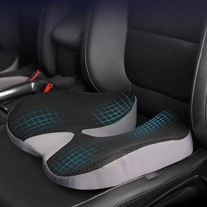 Ergonomic Memory Foam Seat Cushion for Tailbone Support and Comfort