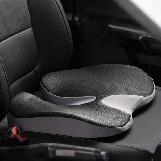 Ergonomic Memory Foam Seat Cushion with Non-Slip Base
