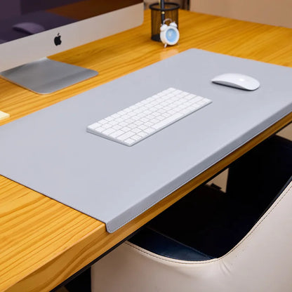 Ergonomic PU Leather Desk Mat with Wrist Support