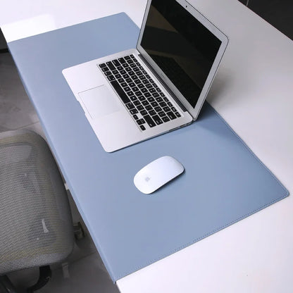 Ergonomic PU Leather Desk Mat with Wrist Support