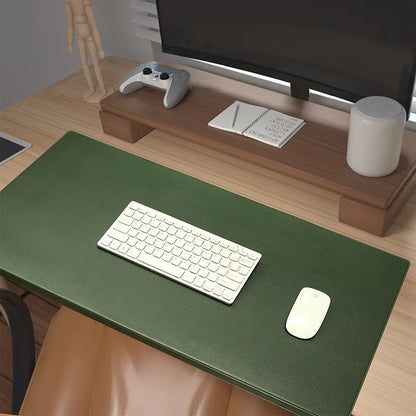 Ergonomic PU Leather Desk Mat with Wrist Support