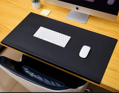 Ergonomic PU Leather Desk Mat with Wrist Support