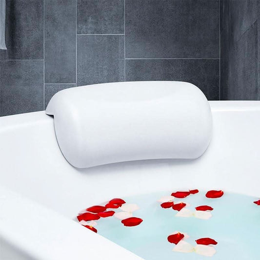 Ergonomic Quick-Dry Bath Pillow with Suction Cups for Head, Neck and Shoulder Support