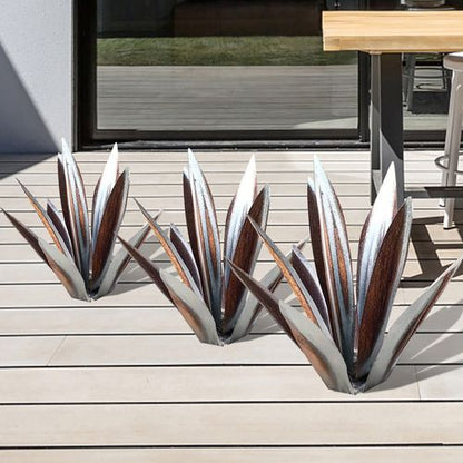 Eternal Agave Metal Garden Sculpture Indoor Outdoor Decor