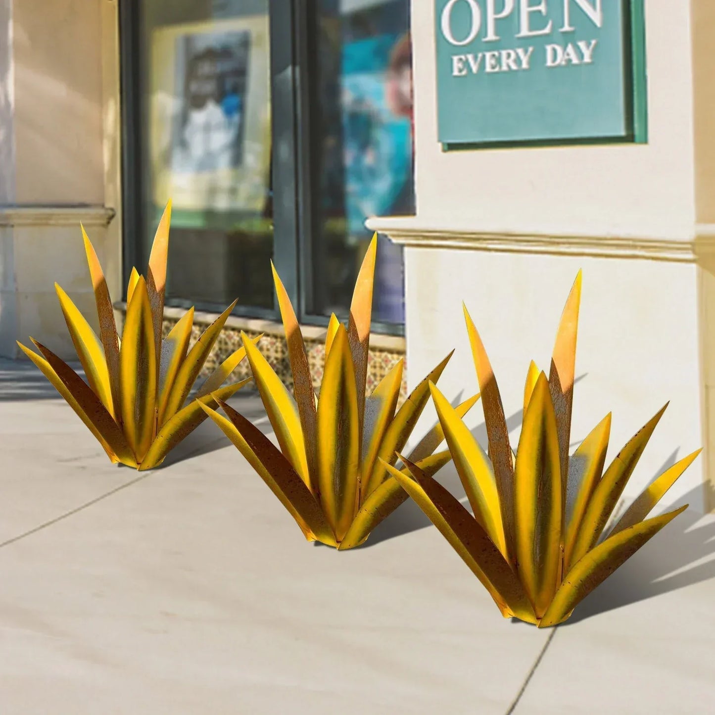 Eternal Agave Metal Garden Sculpture Indoor Outdoor Decor