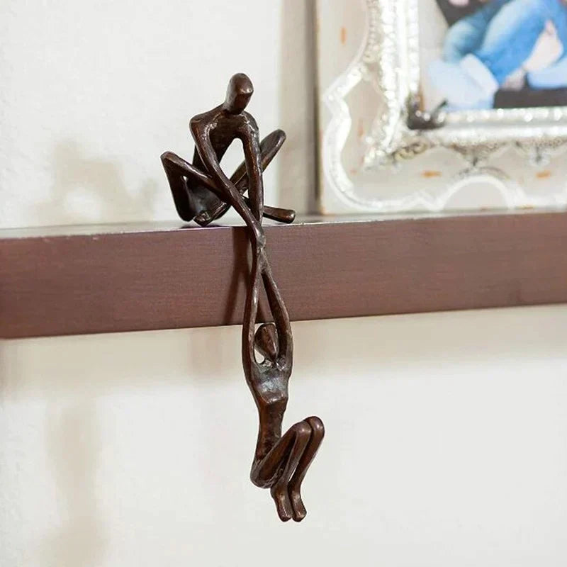 Eternal Love Sculpture Figurine Elegant Couple Balance Home Decor