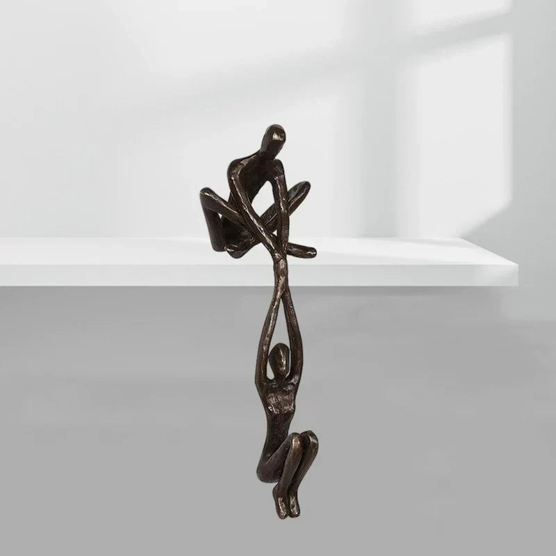 Eternal Love Sculpture Figurine Elegant Couple Balance Home Decor