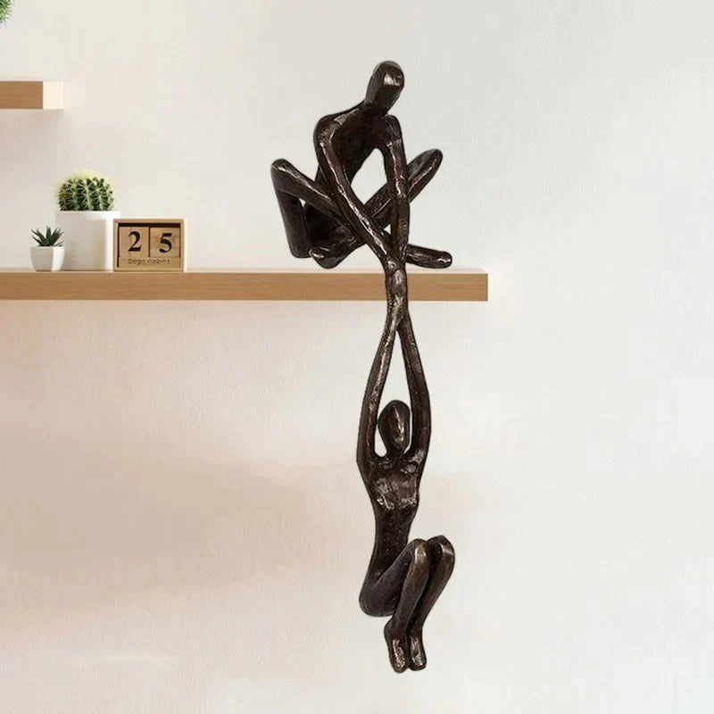 Eternal Love Sculpture Figurine Elegant Couple Balance Home Decor