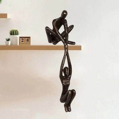 Eternal Love Sculpture Figurine Elegant Couple Balance Home Decor