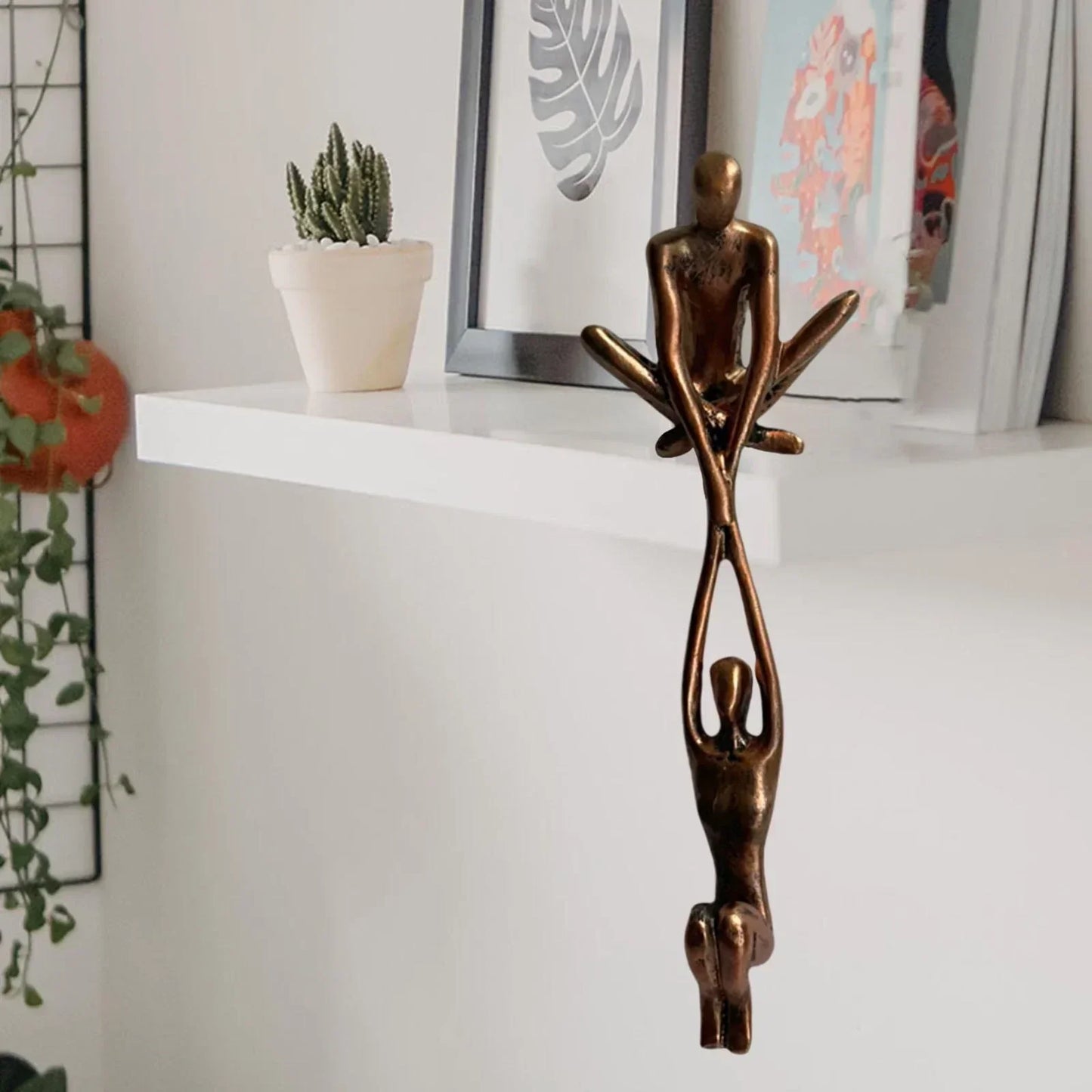 Eternal Love Sculpture Figurine Elegant Couple Balance Home Decor