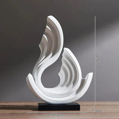 Ethereal Flow Glass Ornament with Elegant Design for Modern Home Decor Styling