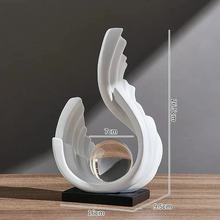 Ethereal Flow Glass Ornament with Elegant Design for Modern Home Decor Styling