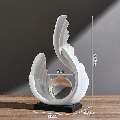 Ethereal Flow Glass Ornament with Elegant Design for Modern Home Decor Styling