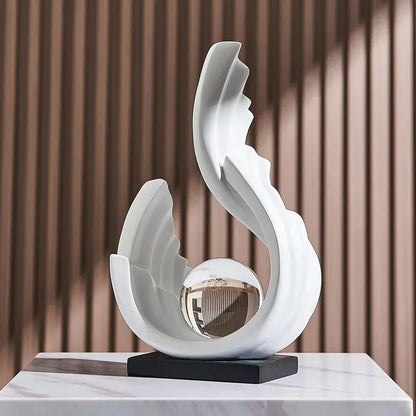Ethereal Flow Glass Ornament with Elegant Design for Modern Home Decor Styling