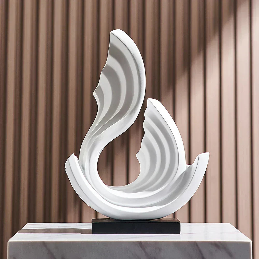 Ethereal Flow Glass Ornament with Elegant Design for Modern Home Decor Styling