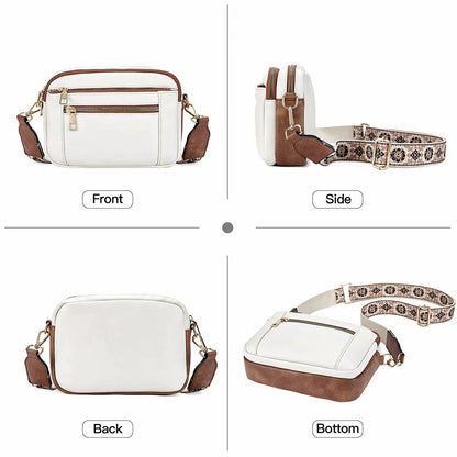 Evelien Women’s Shoulder Bag Multi Zip Crossbody