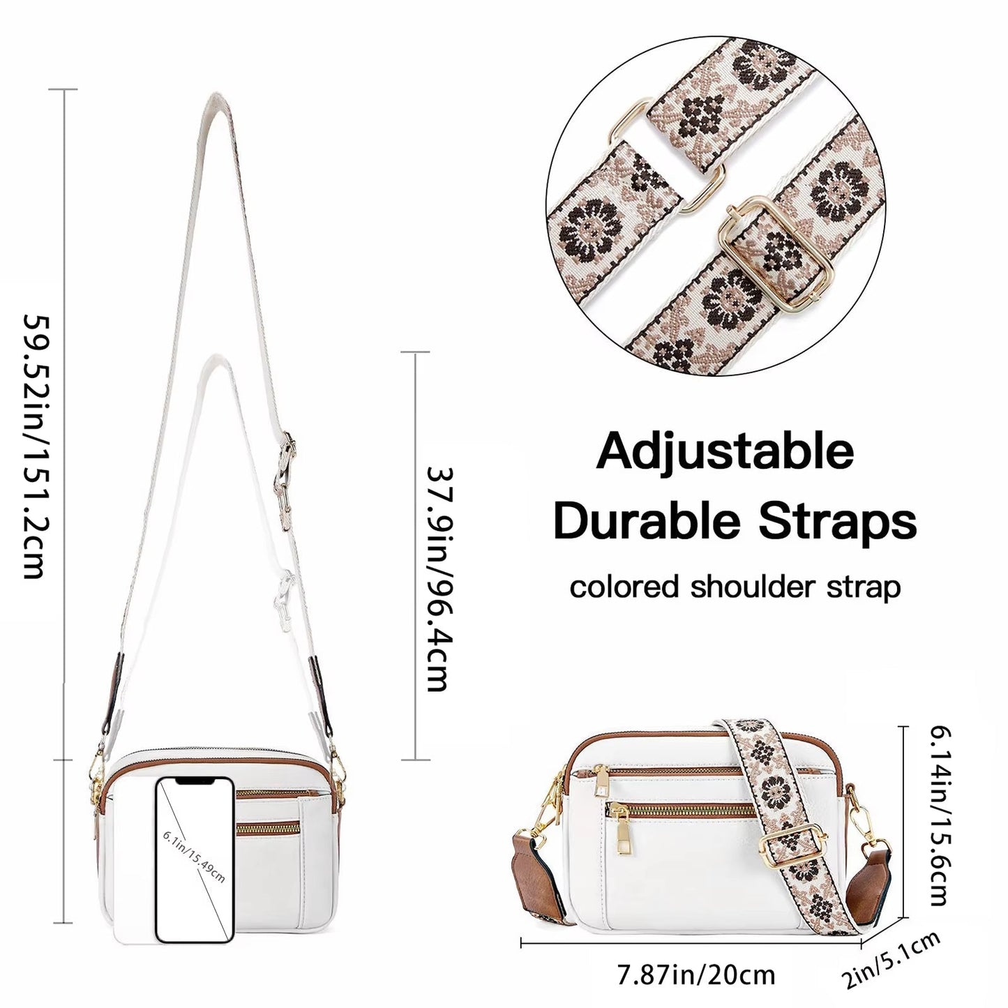 Evelien Women’s Shoulder Bag Multi Zip Crossbody