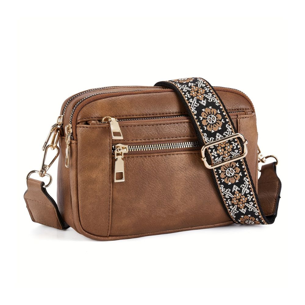 Evelien Women’s Shoulder Bag Multi Zip Crossbody