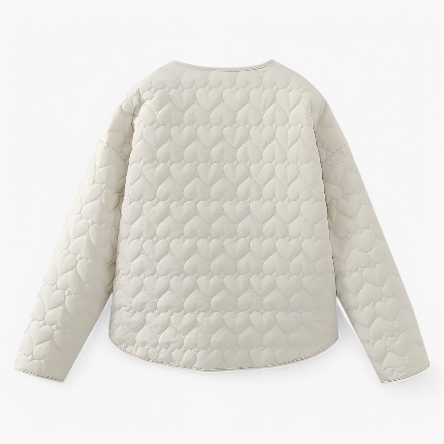 Evelyn Quilted Heart Jacket Women Warm Autumn Winter Coat