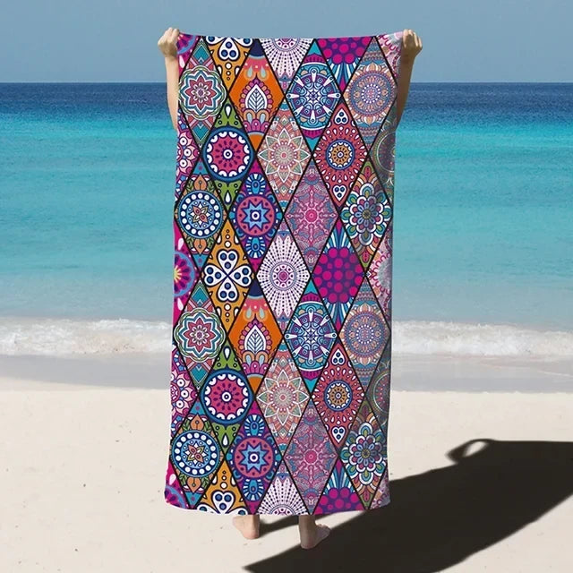 Extra Large Microfibre Beach Towel with Quick-Dry and Absorbent Fabric