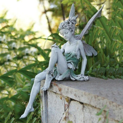 FairyGlo Garden Fairy Statue with Weatherproof Design for Magical Outdoor Decor