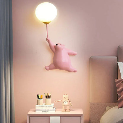FairyGlow Kids Cartoon Wall Light with 3D Moon Night Glow