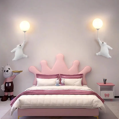 FairyGlow Kids Cartoon Wall Light with 3D Moon Night Glow