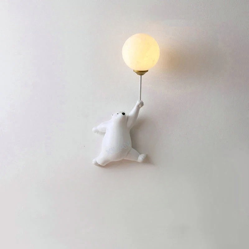 FairyGlow Kids Cartoon Wall Light with 3D Moon Night Glow