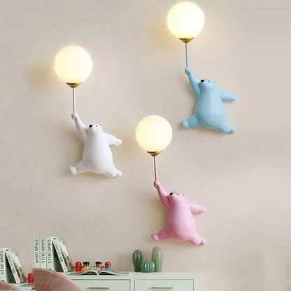 FairyGlow Kids Cartoon Wall Light with 3D Moon Night Glow