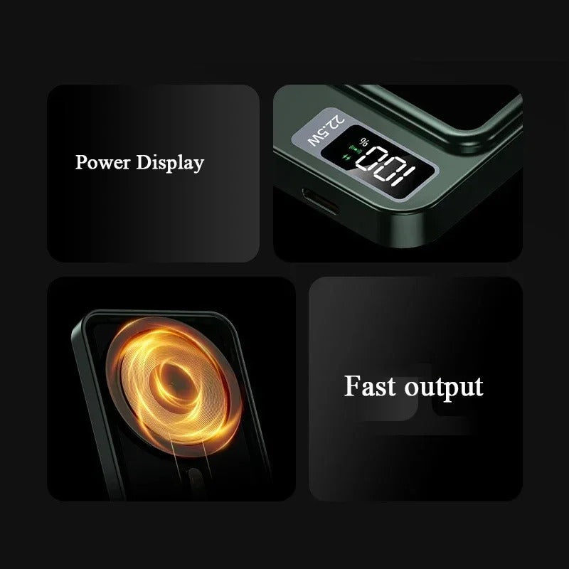 FasterCharge Pro Magnetic Wireless Power Bank 22.5W Fast Charging Portable MagSafe Charger